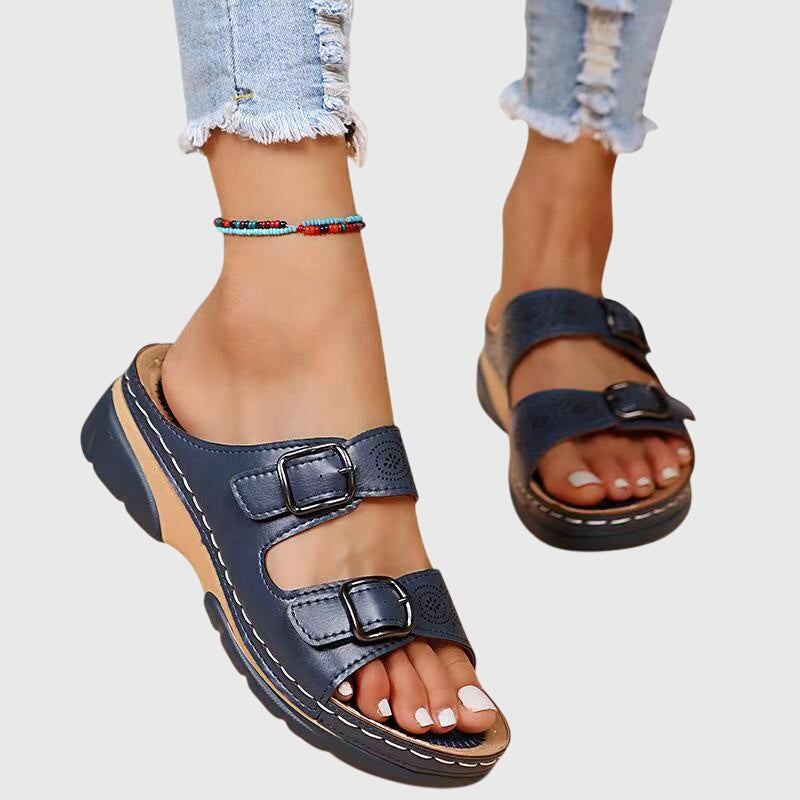 Diana - Sandalias de Cuero Ortopédicas