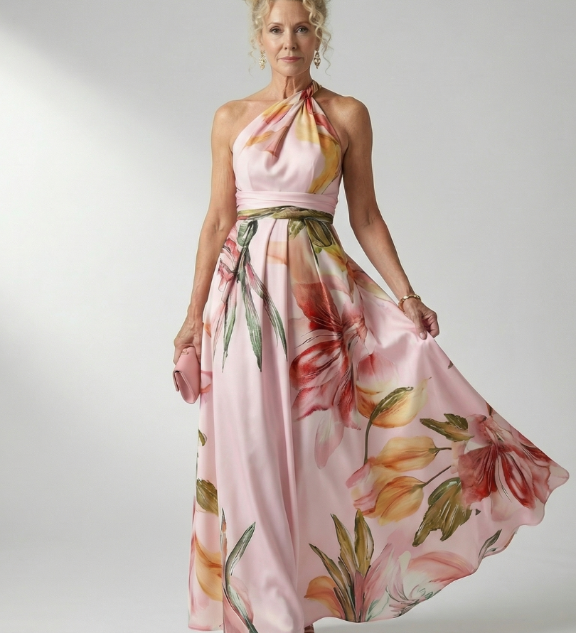 Amélia - Vestido Maxi Floral Ligero