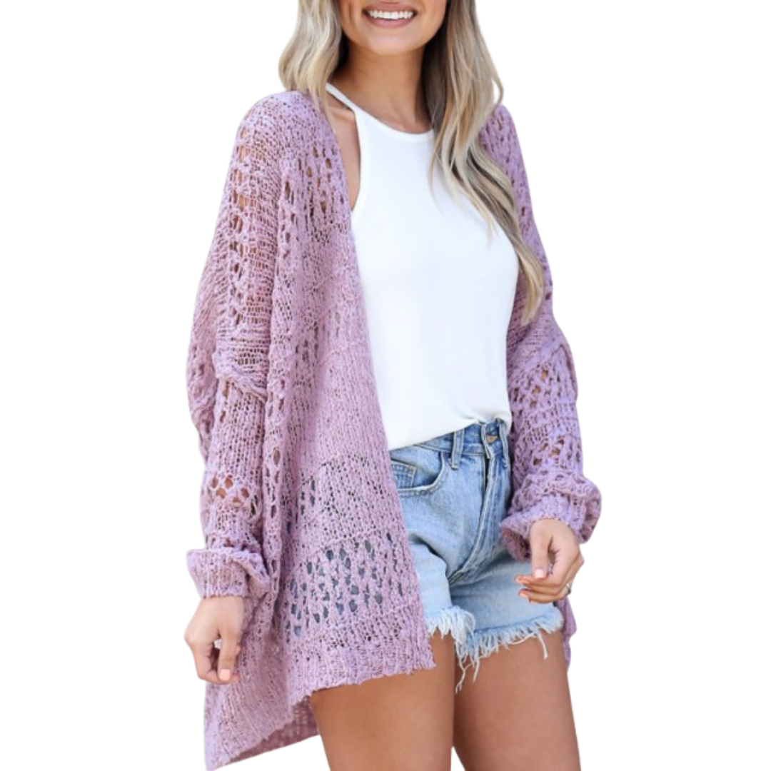 Noemi - Cárdigan Boho de Verano Ligero y Oversized