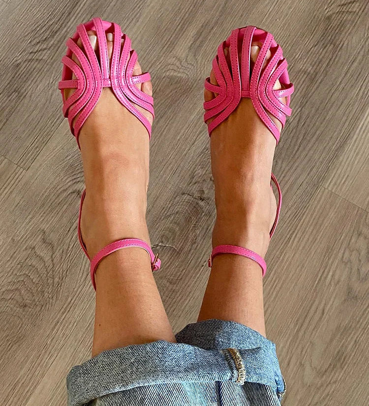 Mariana - Sandalias Joya Doradas