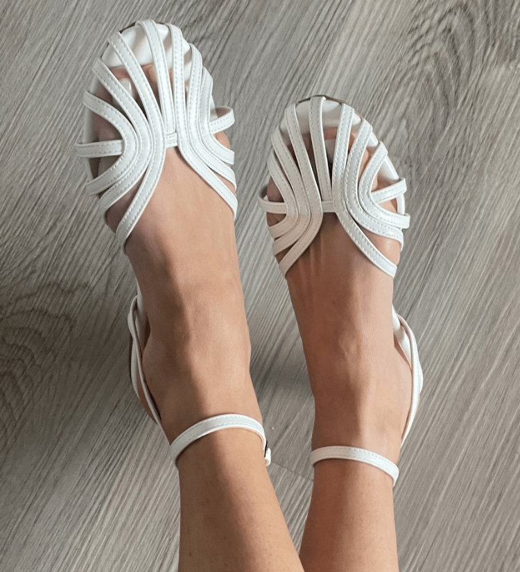 Mariana - Sandalias Joya Doradas