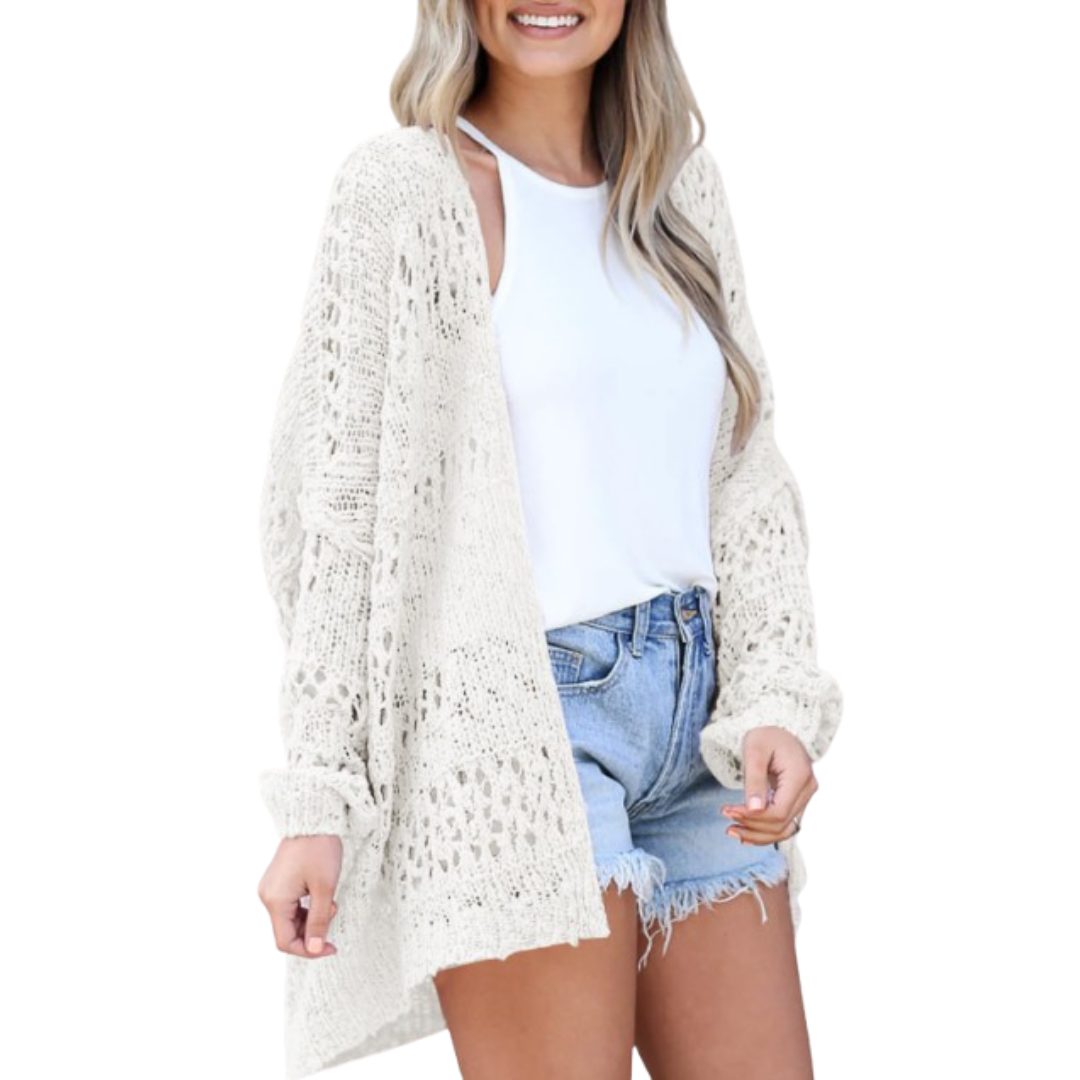 Noemi - Cárdigan Boho de Verano Ligero y Oversized