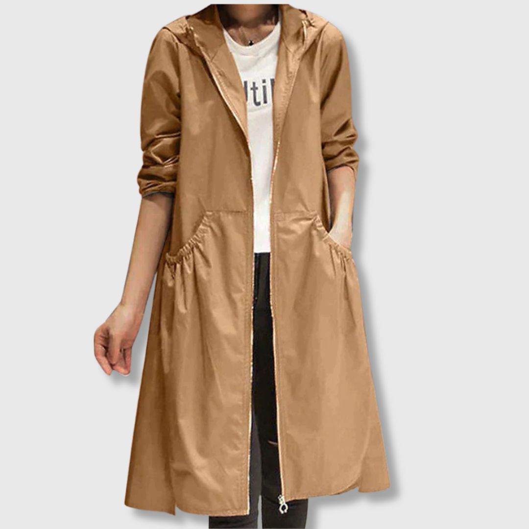 Roberta - Gabardina larga para conforto