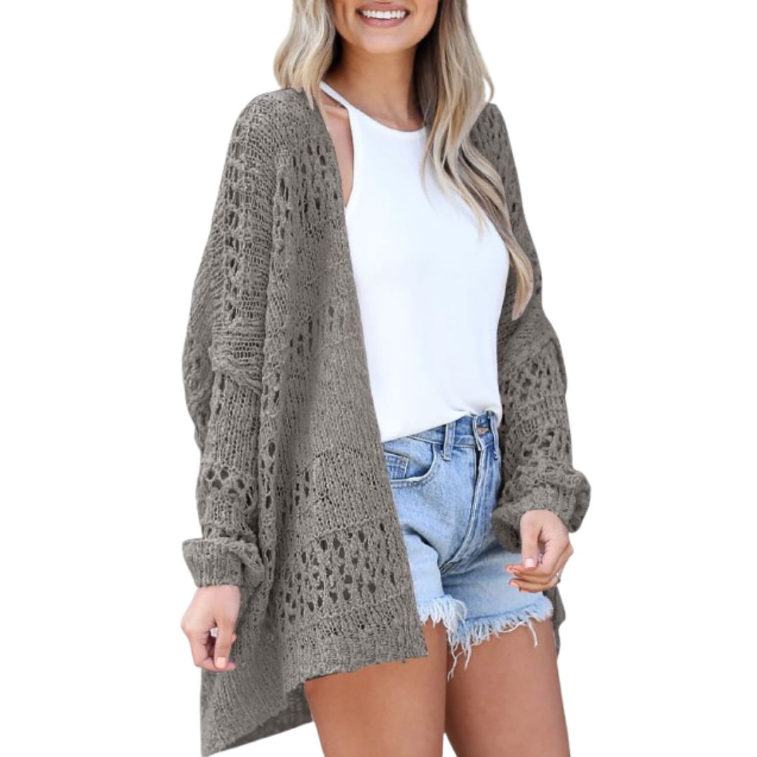 Noemi - Cárdigan Boho de Verano Ligero y Oversized