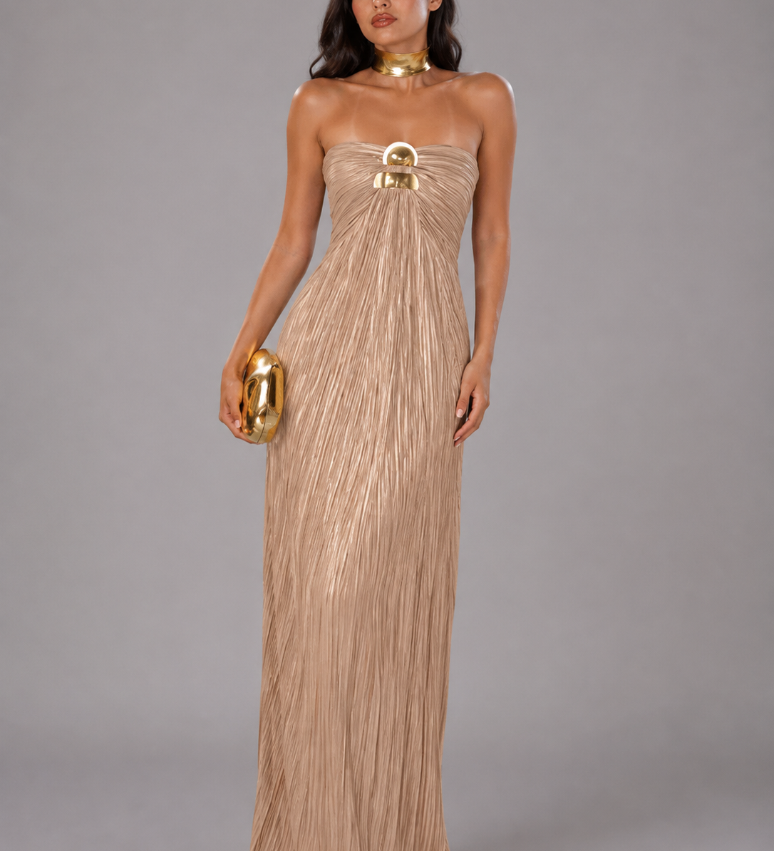 Vestido Champagne Royale