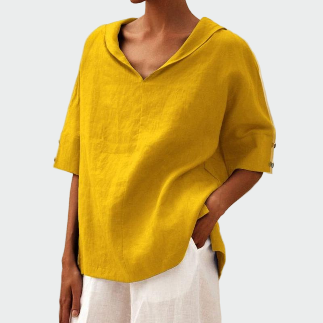 Sílvia - Blusa de lino