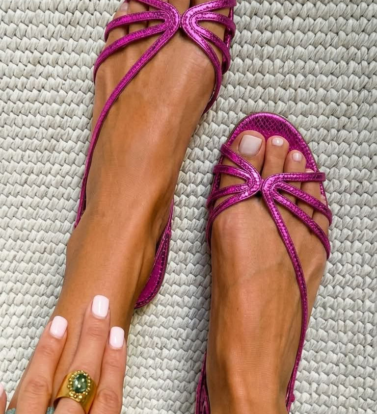 Joana - Sandalias Doradas Elegancia de Verano
