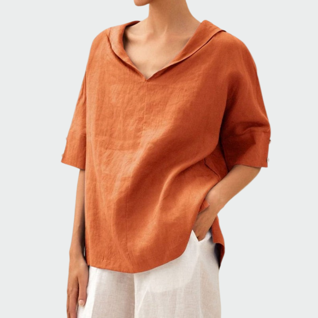 Sílvia - Blusa de lino