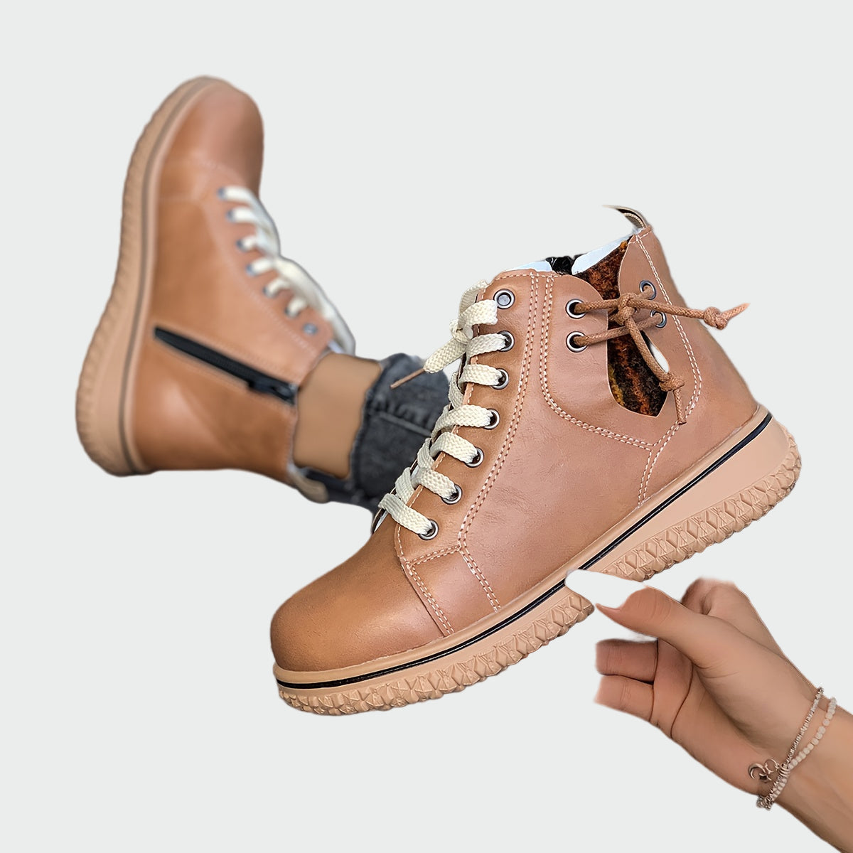 Eduarda - Botas de cuero bajo