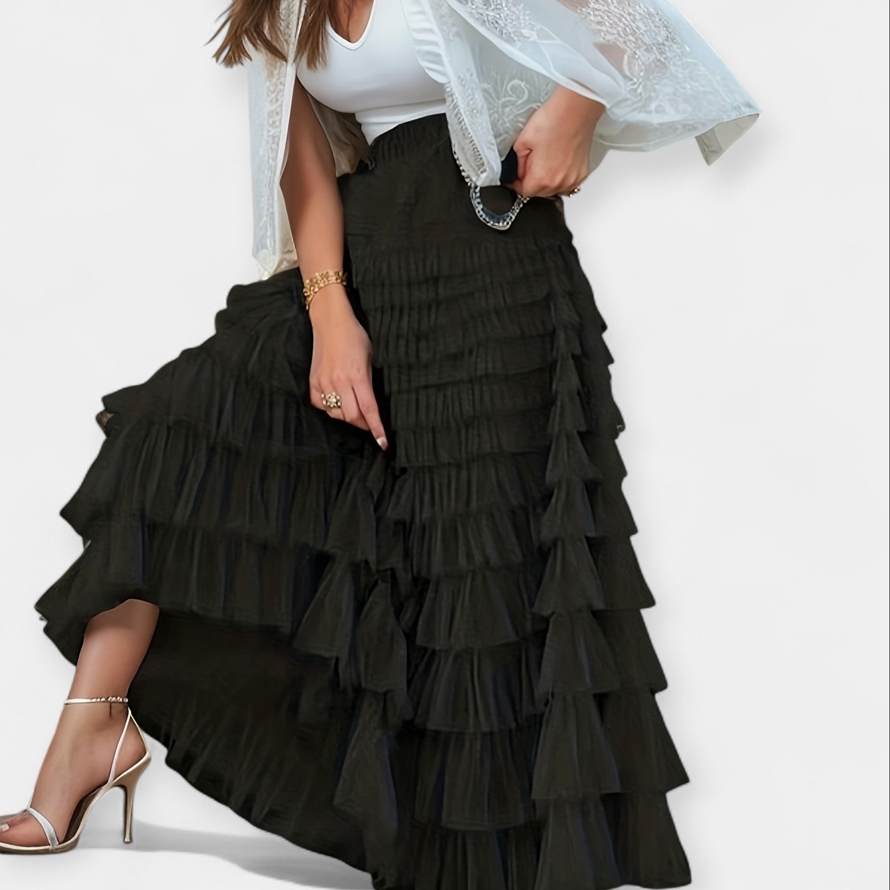 Beatriz - Falda Elegante con Detalle de Tul