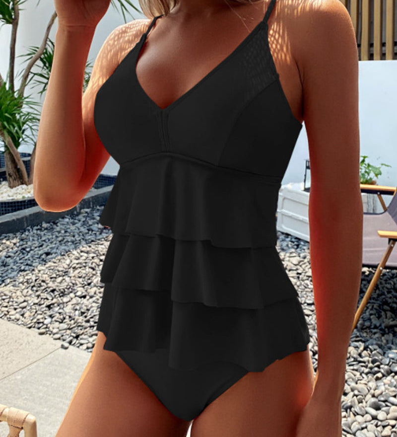 Madalena - Traje de Baño Elegante con Encajes Estilosos