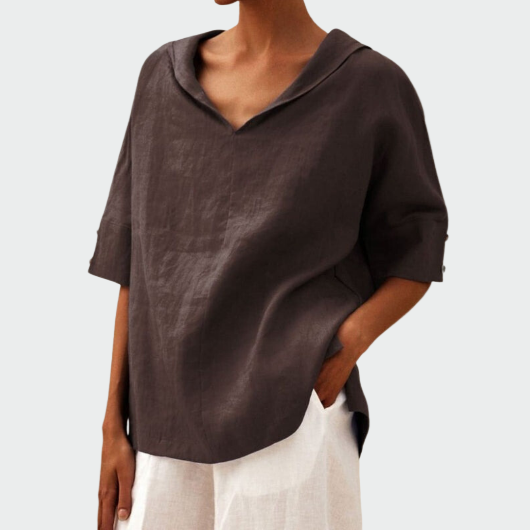 Sílvia - Blusa de lino