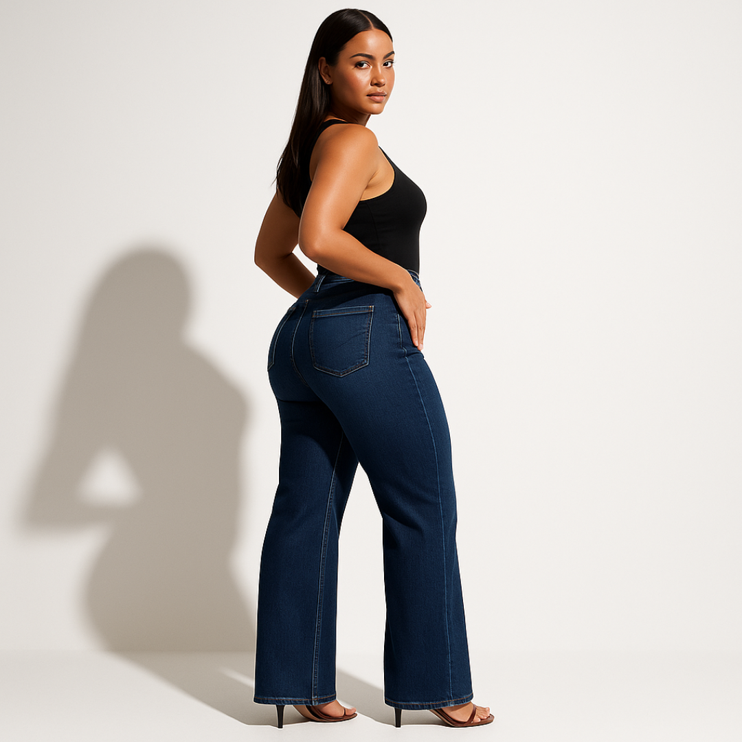 Aline - Pantalones vaqueros de cintura media
