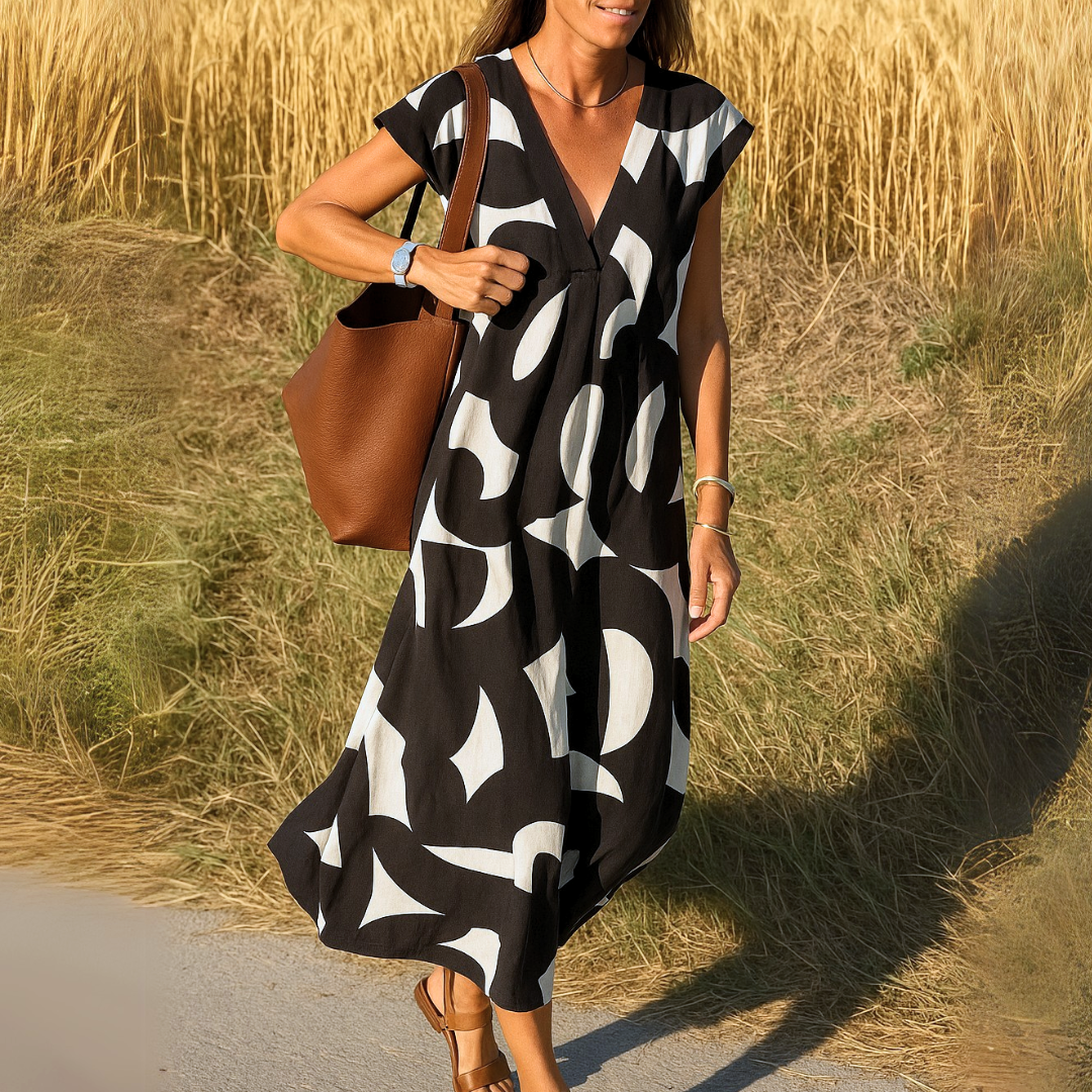 Carmen – Vestido fluido con escote en V