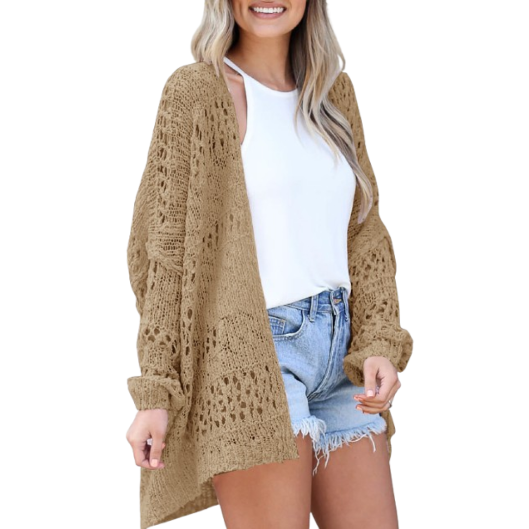 Noemi - Cárdigan Boho de Verano Ligero y Oversized