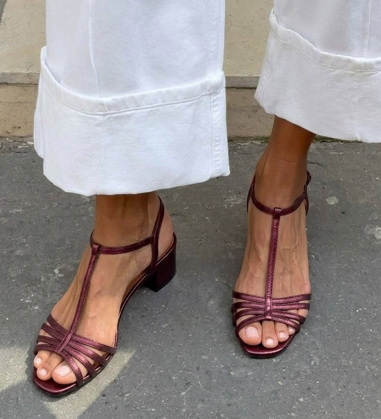Alegría - Sandalias Doradas Elegancia Diaria