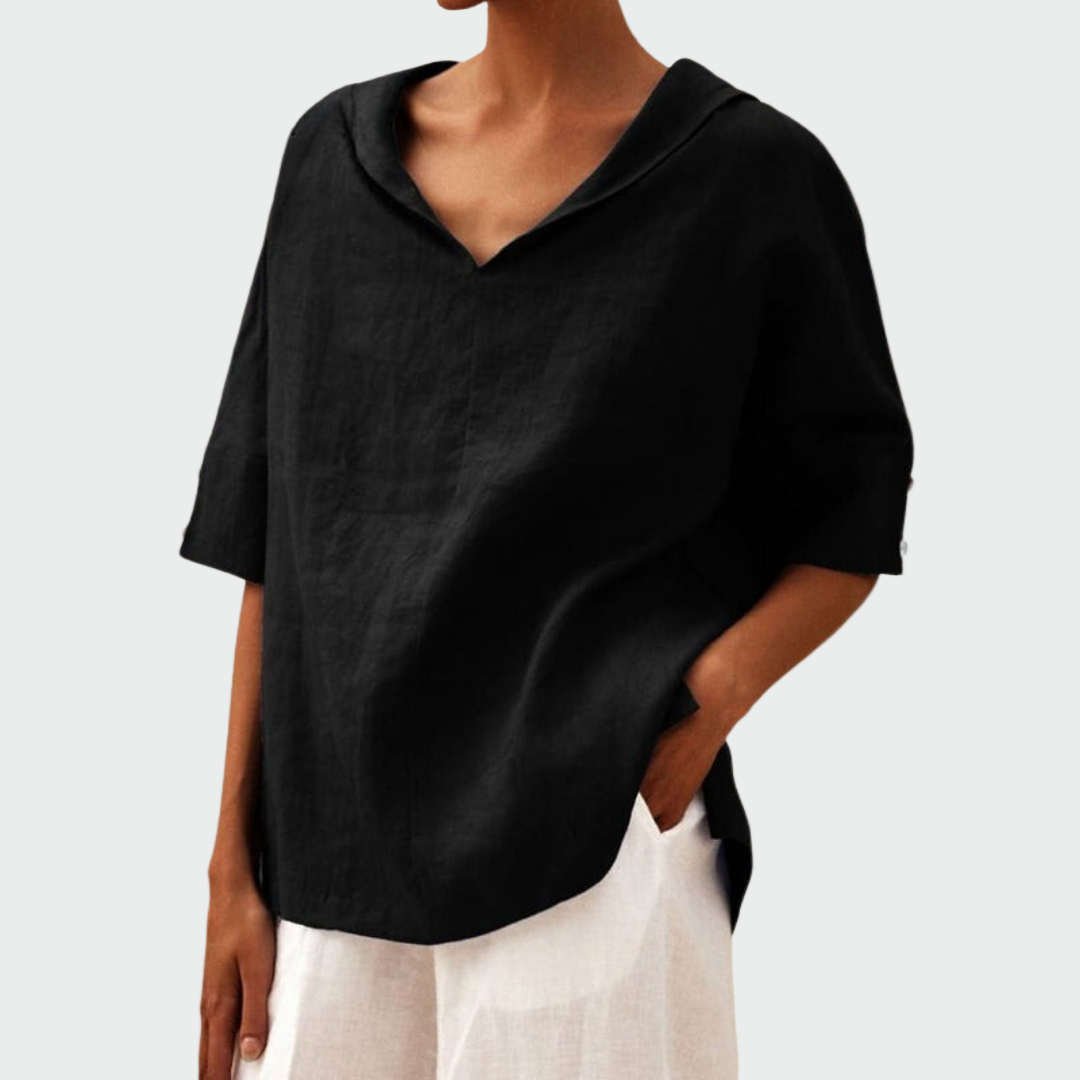Sílvia - Blusa de linho