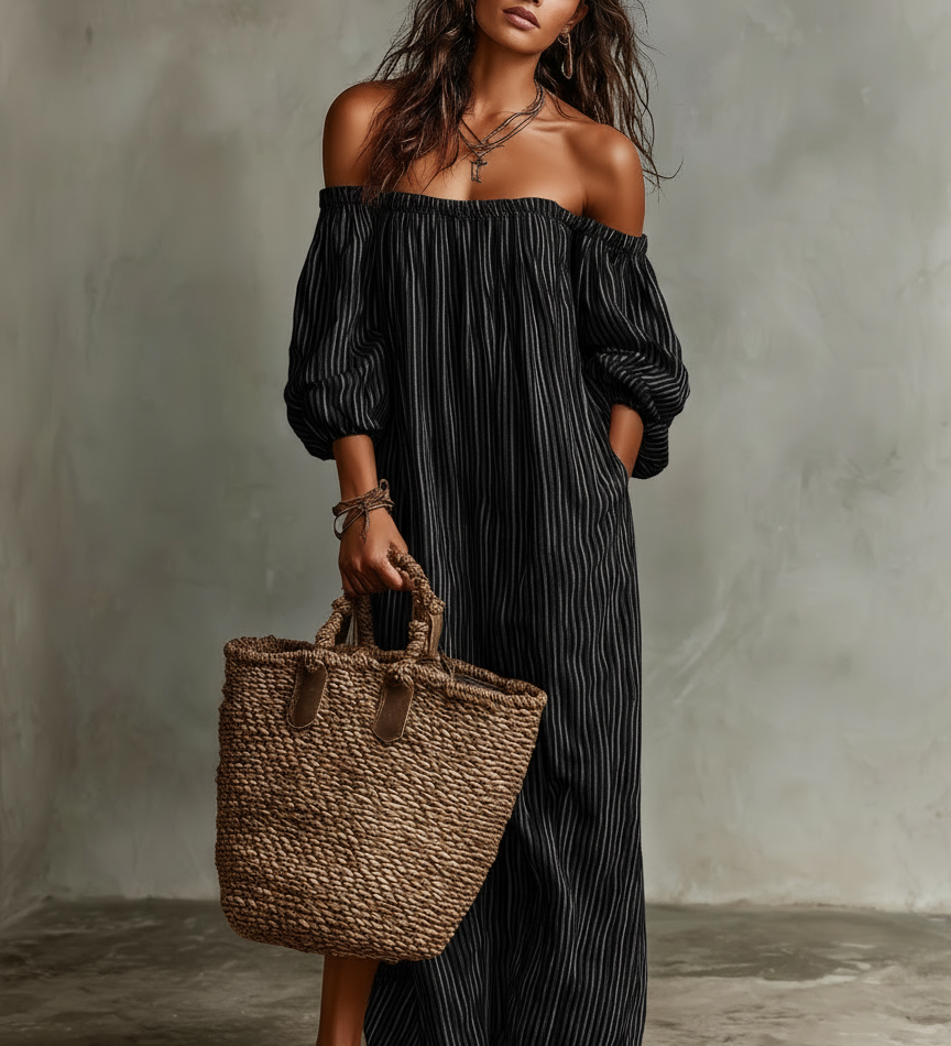 Olivia · Vestido Maxi Hombros Descubiertos