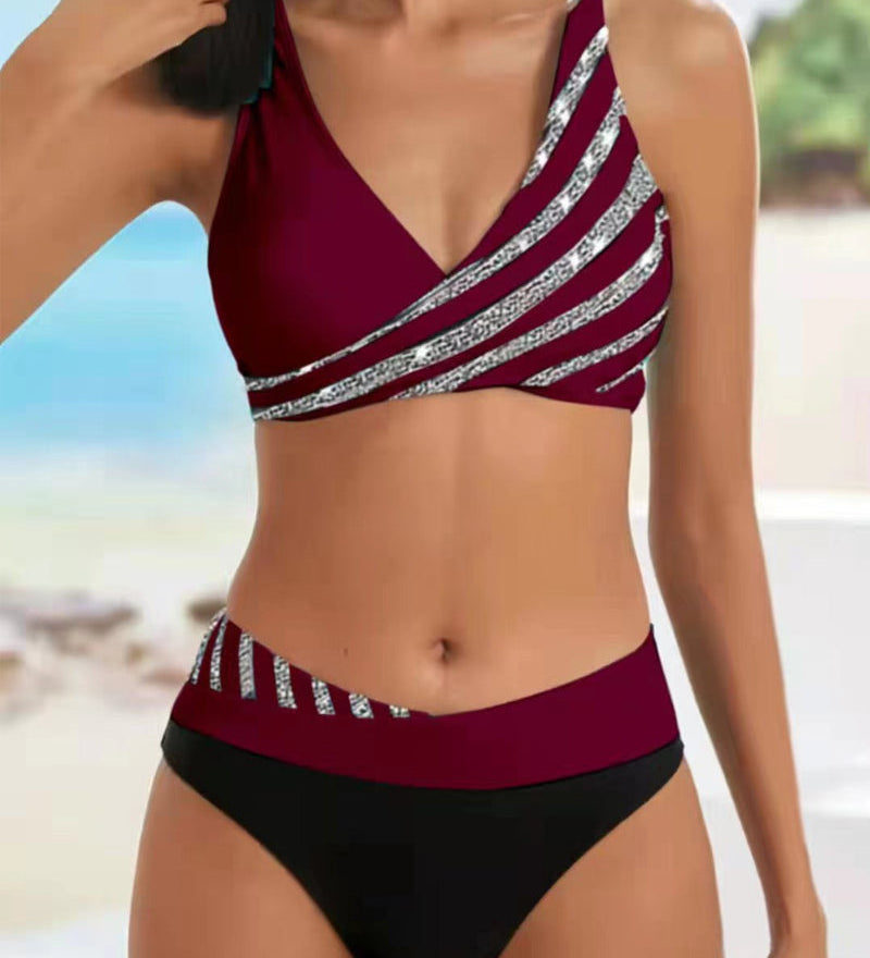Sofia - Bikini Estampado em Tons Quentes