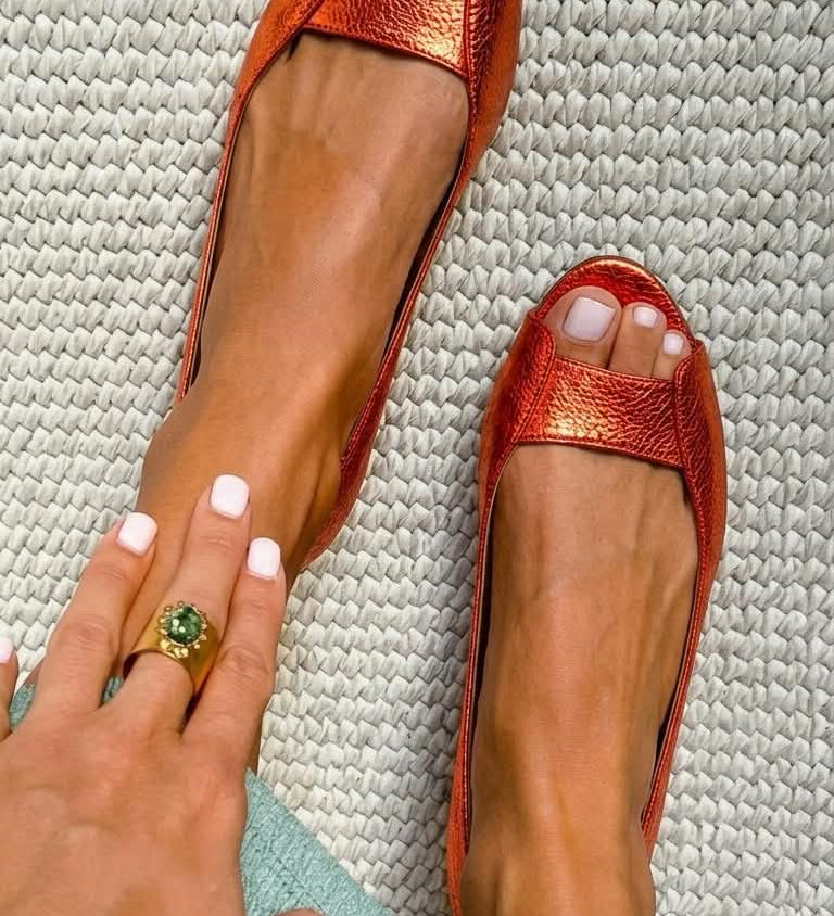 Adelina - Sandalias Doradas Comfort Chic
