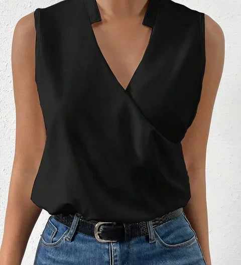 Salete - Top suave con escote en V