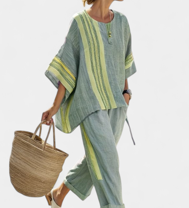 Lorena - Conjunto Boho Lino y Bambú