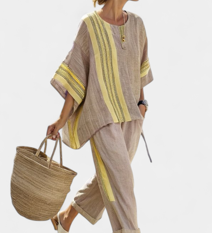 Lorena - Conjunto Boho Lino y Bambú