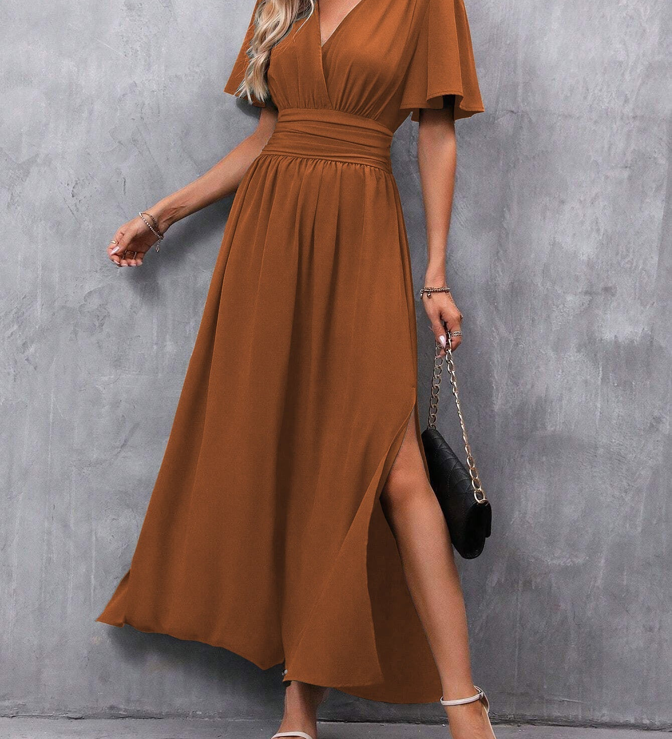 Eterna - Vestido Maxi Elegante Negro