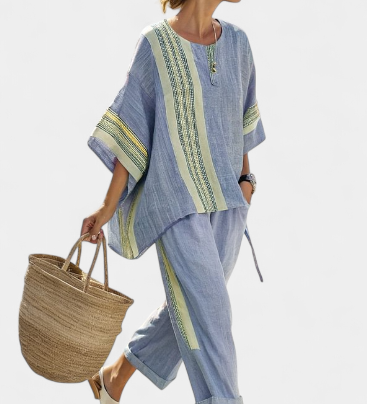 Lorena - Conjunto Boho Lino y Bambú