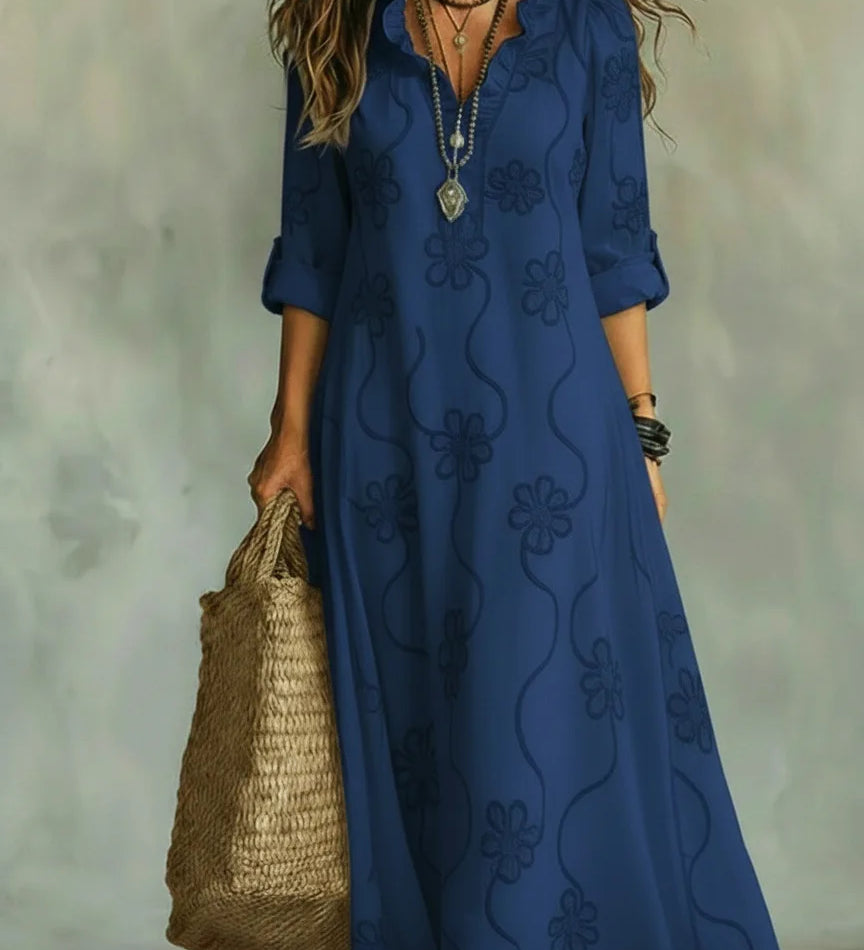Carmen - Vestido Maxi Floral para Días de Verano