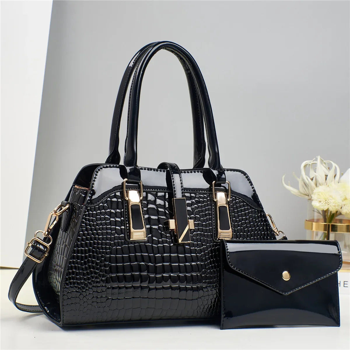 Bolso Glam Croco