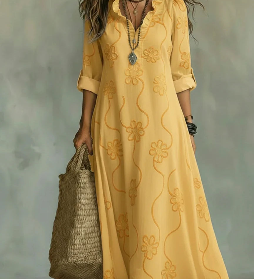 Carmen - Vestido Maxi Floral para Días de Verano