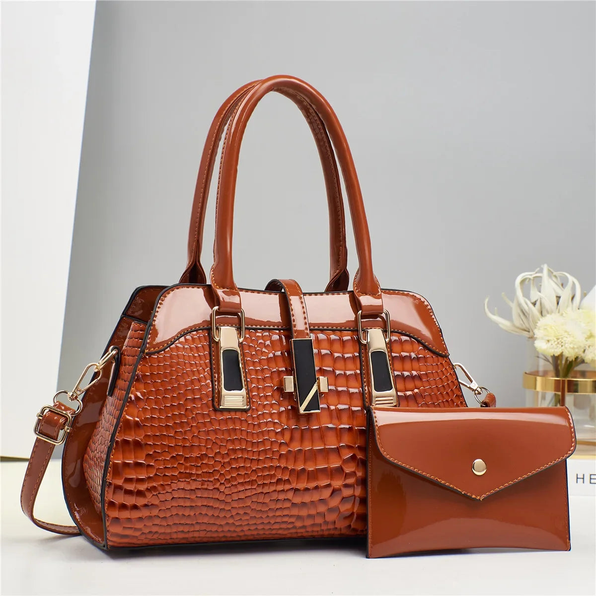 Bolso Glam Croco
