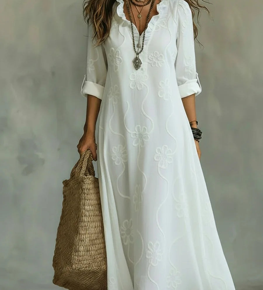 Carmen - Vestido Maxi Floral para Días de Verano