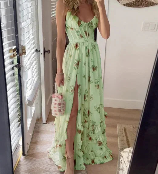 Sónia - Vestido midi de estampado floral