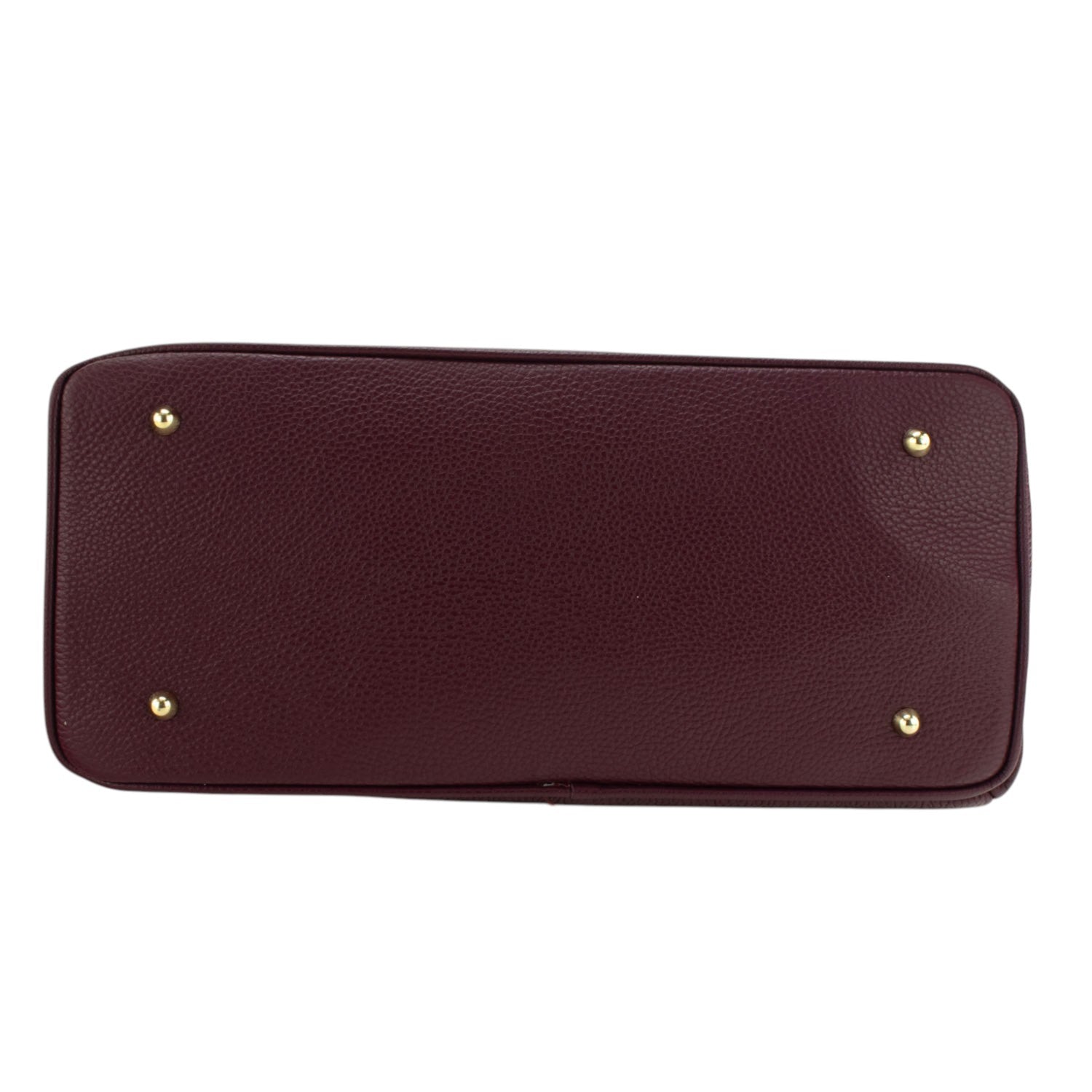 Bolso de Piel Pregato Juliette Burdeos - KimondoShop