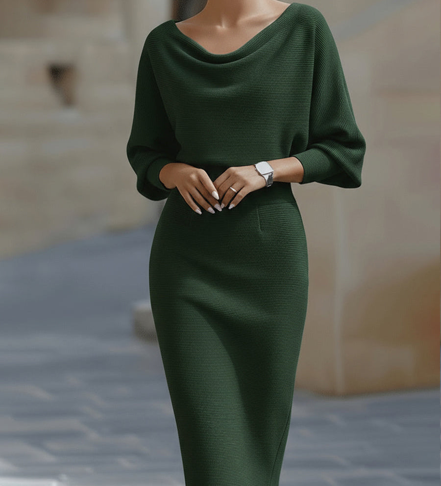 Lídia - Vestido Midi Elegante para el Día a Día