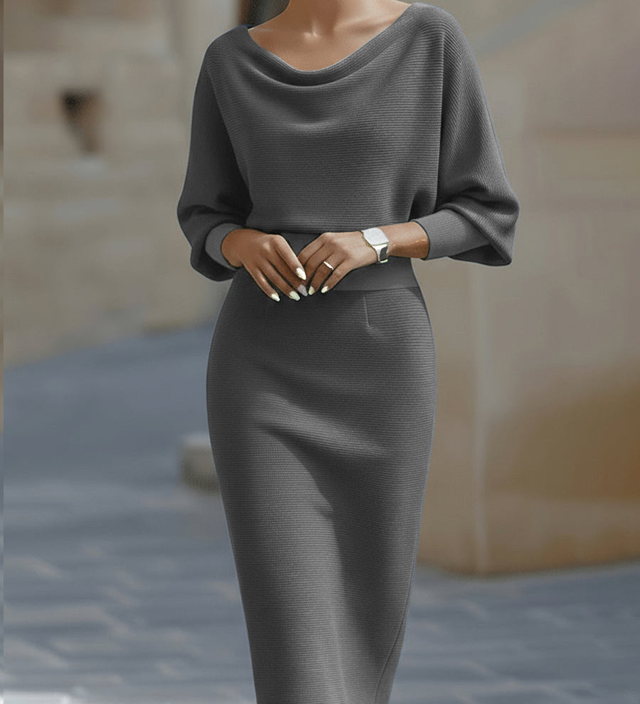 Lídia - Vestido Midi Elegante para el Día a Día