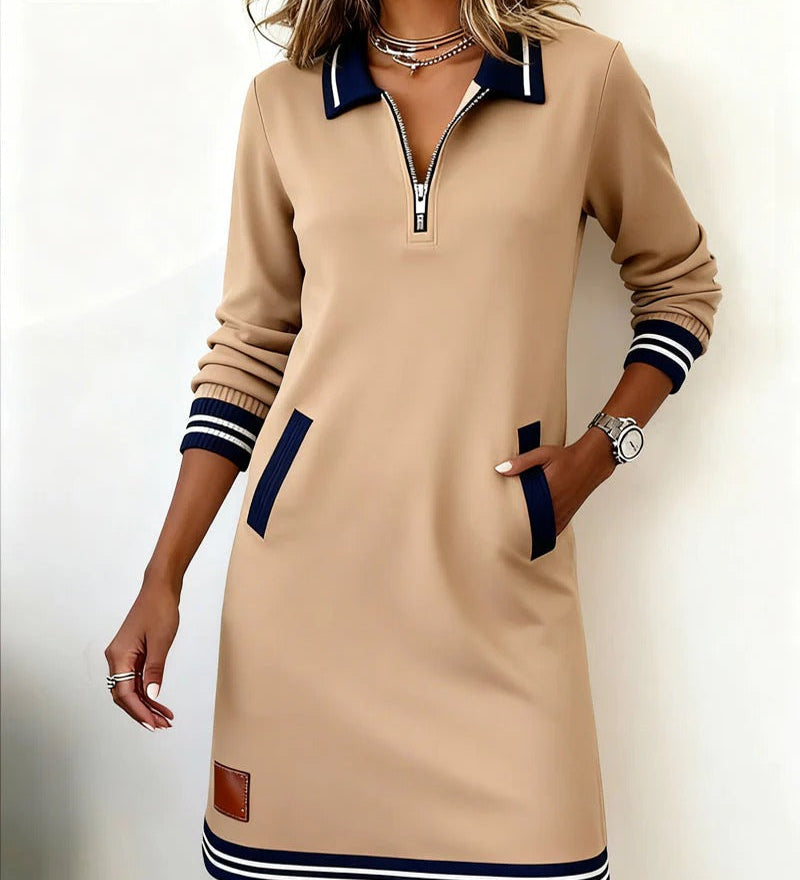 Catalina | Vestido de Algodón de Manga Larga