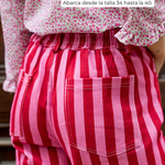 detalle cintura elastica trasera jeans olivia red mujer
