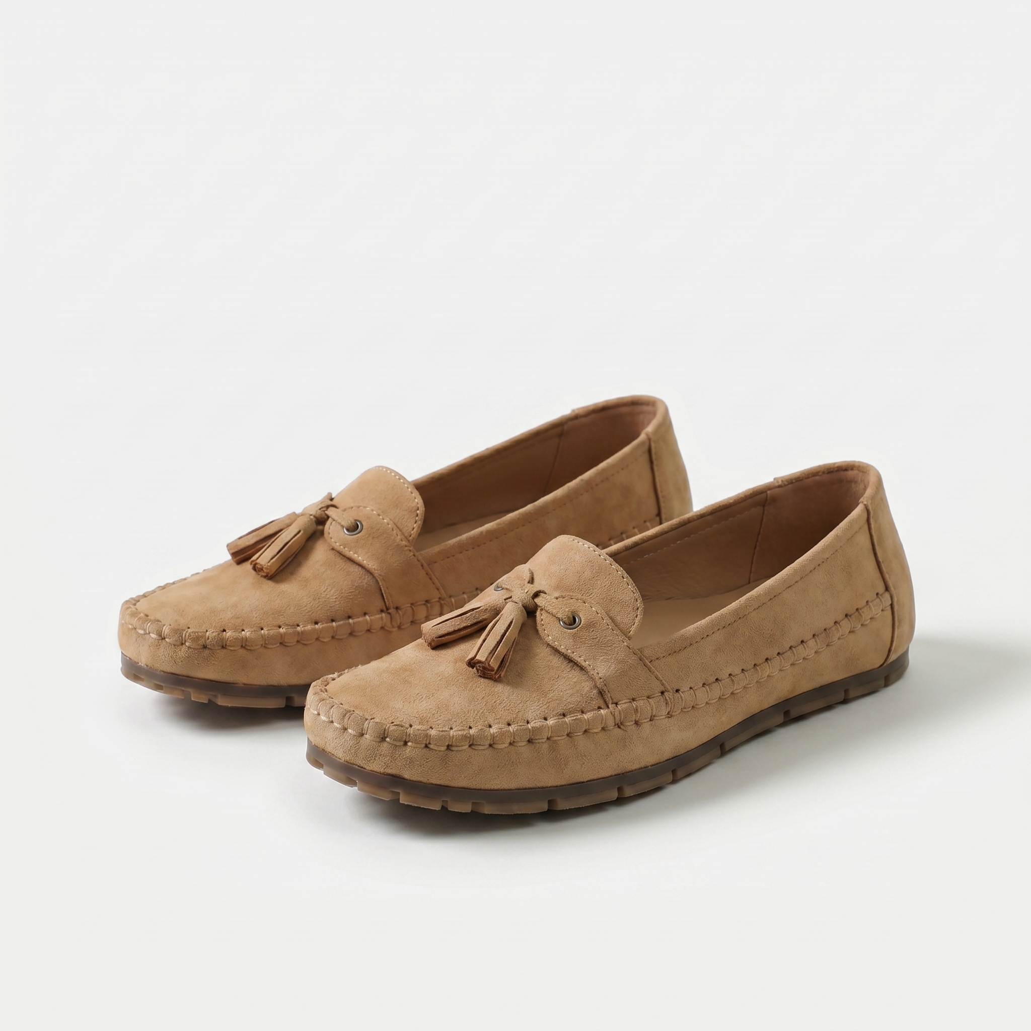 Nádia - Mocasines Clásicos con Detalle de Flecos