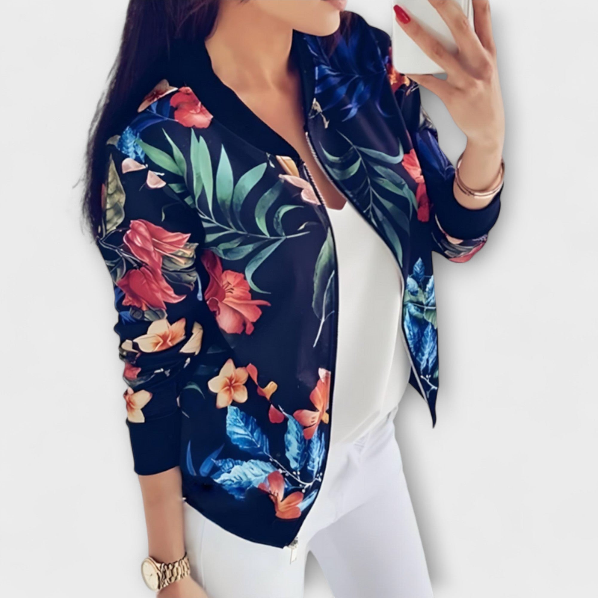 Andreia - Casaco bomber floral